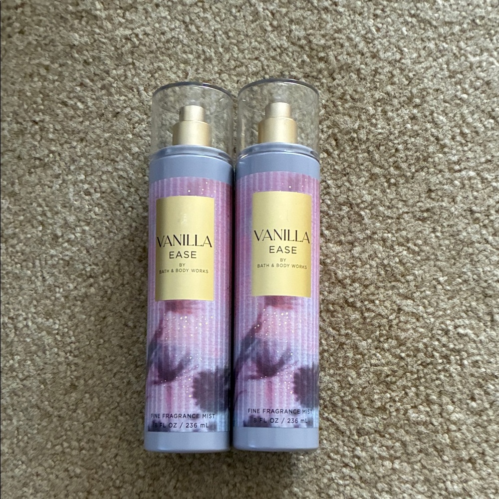 Bath & Body Works Vanilla Ease Fragrance Mist - Pink and Gold